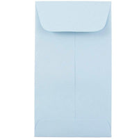 JAM Paper Enveloppes à monnaie no 6, 3 3/8 x 6 po, bleu poudre, 1000/paquet-Enveloppes à monnaie