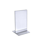 Azar Displays – Porte-affiche vertical/horizontal en acrylique avec languette, 7 x 5 po, transparent, 10/paquet (102722)-S’utilise à la verticale ou à l’horizontale selon vos besoins