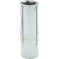 Gray Tools 13/16" X 1/2" Drive, Chrome Spark Plug Socket-Size: 13/16"