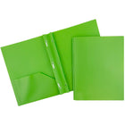 JAM Paper Chemises à fermoir en plastique, vert lime, 12/paquet-1,2 lb