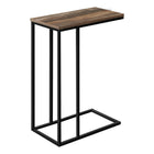 Monarch Specialties 3764 Accent Table - 25"H/Brown Reclaimed/Black Metal-Product dimensions: 15.75 Inch W x 9.45 Inch D x 24 Inch H
