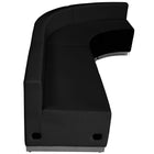 Flash Furniture HERCULES Alon Series LeatherSoft Reception Configuration, 3 Pieces, Black-Modernize Your Business Office or Entry Way