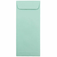 JAM Paper #10 Policy Business Envelopes - 4.125" x 9.5" - Aqua Blue - 25 Pack-Colour: Aqua Blue