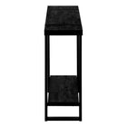 Monarch Specialties 2861 Accent Table - 48"L/Black Reclaimed Wood-Look/Black-Warranty: 1 Year limited for parts