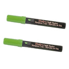 Marvy Uchida Chisel-Tip Liquid Chalk Markers - Erasable - Dustless - Lime Green - 2 Pack-Colour: Lime Green