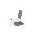 KIS Latchmate+  Carry-All Storage Bin with Organizer Tray, 14L, Clear-Clear strong base with reinforced corners to resist damage and protect contents