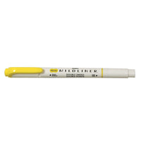 Zebra Mildliner Double-Ended Pen-Style Highlighter - Mild Lemon Yellow-Double ended: Bullet & Chisel Tip