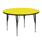 Flash Furniture 48" Round HP Laminate Activity Table, Yellow-Popular Round Activity Table