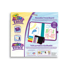 Crayola Colour & Erase Reusable Travel Board-WASHABLE MARKERS: These markers for kids are designed to wipe easily from the reusable surface, and wash from skin and clothing