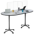 Safco Multi-Workstation Tabletop Sneeze Guard - 59"W x 23.5"H x 29.5"D - Clear-Panels made from 100% clear acrylic for simple, wipe-down cleaning and maintenance