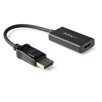 StarTech - Adaptateur DisplayPort vers HDMI avec HDR, 4K 60Hz, noir (DP2HD4K60H)-Connectez des appareils DisplayPort à des écrans HDMI 4K compatibles HDR