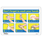 Zenith Pictogram Sign - Don't Forget to Wash Your Hands - 7" x 10" - Plastic - 6 Pack-Don't Forget to Wash Your Hands