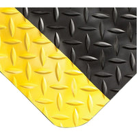 Wearwell Ultrasoft Diamond-Plate No. 414, 4' x 75', Black-Unparalleled comfort and enhanced employee productivity and morale