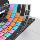 JCPal VerSkin Apple Final Cut Shortcuts Keyboard Protector for MacBook Pro 14"/16"(2021/2023) and MacBook Air 13"/15"(2022/2023/2024)-Made from semi-transparent black silicone material