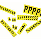 Accuform Signs Identify Locations, Supplies & Tools, Individual Letter & Number Markers, I, 1", 30 Pack-Character I