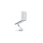 ShoppingAll Ergonomic Height and Angle Adjustable Laptop Stand Riser for Laptop Up to 17" - Silver-8