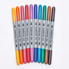 Staedtler - Marqueurs pour tableaux à feuilles doubles à double pointe, couleurs assorties, paquet de 10-Ne traverse pas le papier