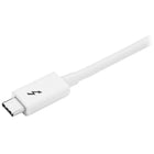 StarTech Thunderbolt 3 Cable, 20 Gbps, 3.3 ft, White (TBLT3MM1MW)-Supports 20 Gbps data throughput
