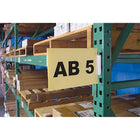 Aigner Index Slip 'N Stik Snap-On Warehouse Aisle Sign Kits, 11" x 8-1/2", Plastic - 2 Pack-Display Type Bolt-On