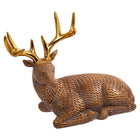 Truu Design Sitting Deer Figurine, 9.5 x 9 inches, Beige-Measurement: this cute sitting deer statue measures 9.5"L x 9"H x 4.5"W in dimensions