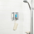 Aviva Dispenser 2, Chrome-Individual chambers lift off the wall for easy cleaning and re-filling