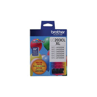 Brother LC203 Innobella High-Yield Colour Ink Cartridges, 3 Pack-Includes 1 cyan, 1 magenta and 1 yellow ink cartridge