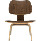 Nicer Furniture LCW Modern Wooden Side Chair - Walnut-Made by real walnut wood veneer over durable plywood.