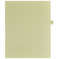 Mark Maker Legal Exhibit Index Tab Buff Single Tabs, 1/15th Cut, Letter Size, No Holes, Number 66, 25 Pack-Buff Single Tabs, 1/15th Cut