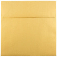 JAM Paper 8.5 x 8.5 Square Envelopes, Stardream Metallic Gold, 250 Pack (V018319H)-Gold stardream metallic envelope
