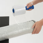 Staples Hand-Held Mini Stretch/Pallet Wrap Dispenser, 5" x 1000', Clear-Durable construction ensures long-lasting use, saving you money on frequent replacements