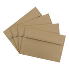 JAM Paper A9 Invitation Envelopes, 5.75 x 8.75, Brown Kraft Paper Bag Recycled, 100 Pack (LEKR875g)-Closure: Gum