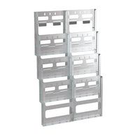 Azar Displays – Présentoir mural modulaire en polystyrène cristal, 28,75 x 19 po, 8 compartiments au format lettre (252322)-Idéal pour les documents imprimés mesurant 11 haut. x 8 1/2 larg. (po)