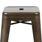 Flash Furniture 30" High Metal Indoor Bar Stool in Gun Metal Grey - Stackable Set of 4-440 lb. Weight Capacity