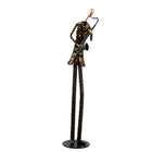 Truu Design Antique Iron Saxophone Player Statue, 22 inches, Brown-Measurement: this cute saxophone player statue measures 6.25"L x 22.25"H x 4.5"W in dimensions