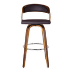 Armen Living Shelly 26" Counter-Height Bar Stool - Brown-Counter Stool for Kitchen