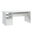 Sauder 66"W Craft Pro Series Craft Table - White-Spacious work surface for sewing, scrapbooking, and much more