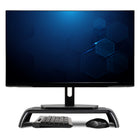 Allsop ErgoRiser Monitor & Laptop Stand - Black-Dimensions:  16.5” L x 9” W x 3” H