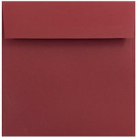 JAM Paper 6 x 6 Square Envelopes, Dark Red, 100 Pack (31511296g)-Dark red