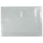 Winnable Side Opening Velcro Closure Poly Envelope - 1-1/4" Expansion - 8-3/4" x 11-3/4" - Clear-Poly envelope to keep documents organized