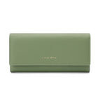 Champs RFID Trifold Expandable Wallet -  Green-Faux leather, green
