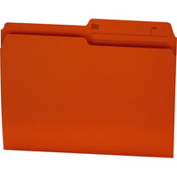 Hilroy Reversible File Folders - Letter Size - Orange - 100 Pack-Letter sized file folder