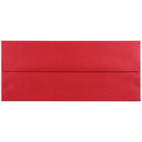 JAM Paper #10 Metallic Business Envelopes - 4.125" x 9.5" - Stardream Jupiter Red - 25 Pack-Colour: Stardream Jupiter Red 