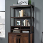 Sauder Briarbrook 2-Shelf Library Hutch - Barrel Oak-Available in Barrel Oak finish