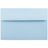 JAM Paper A8 Invitation Envelopes, 5.5 x 8.125, Baby Blue, 250 Pack (155630H)-Baby blue brite hue recycled envelope