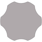 Flash Furniture 60" Flower Grey Thermal Laminate Activity Table - Height Adjustable Short Legs-Shape encourages creative interaction
