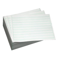 Domtar Computer Paper - 15 lb. - 14 7/8" x 11" Greenbar - 3500 Sheets-Continuous feed printer