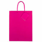 Jam Paper Glossy Gift Bags with Rope Handles - Large - 10" x 13" - Hot Pink - 3 Pack-Quantity: 3 per Pack