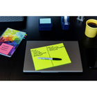 Post-it Super Sticky Notes - 8" x 6" - Energy Boost Collection - Lined - 180 sheets - 4 Pack-Use for meeting notes or headings for a Kanban board