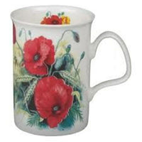Roy Kirkham Lancaster Mug, Poppy, 6 Pack-Set Includes: 6 Piece
