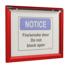 SECO Snap Poster Frame Case - 11" W x 17" H - Red-Includes mounting hardware (screws and plugs)